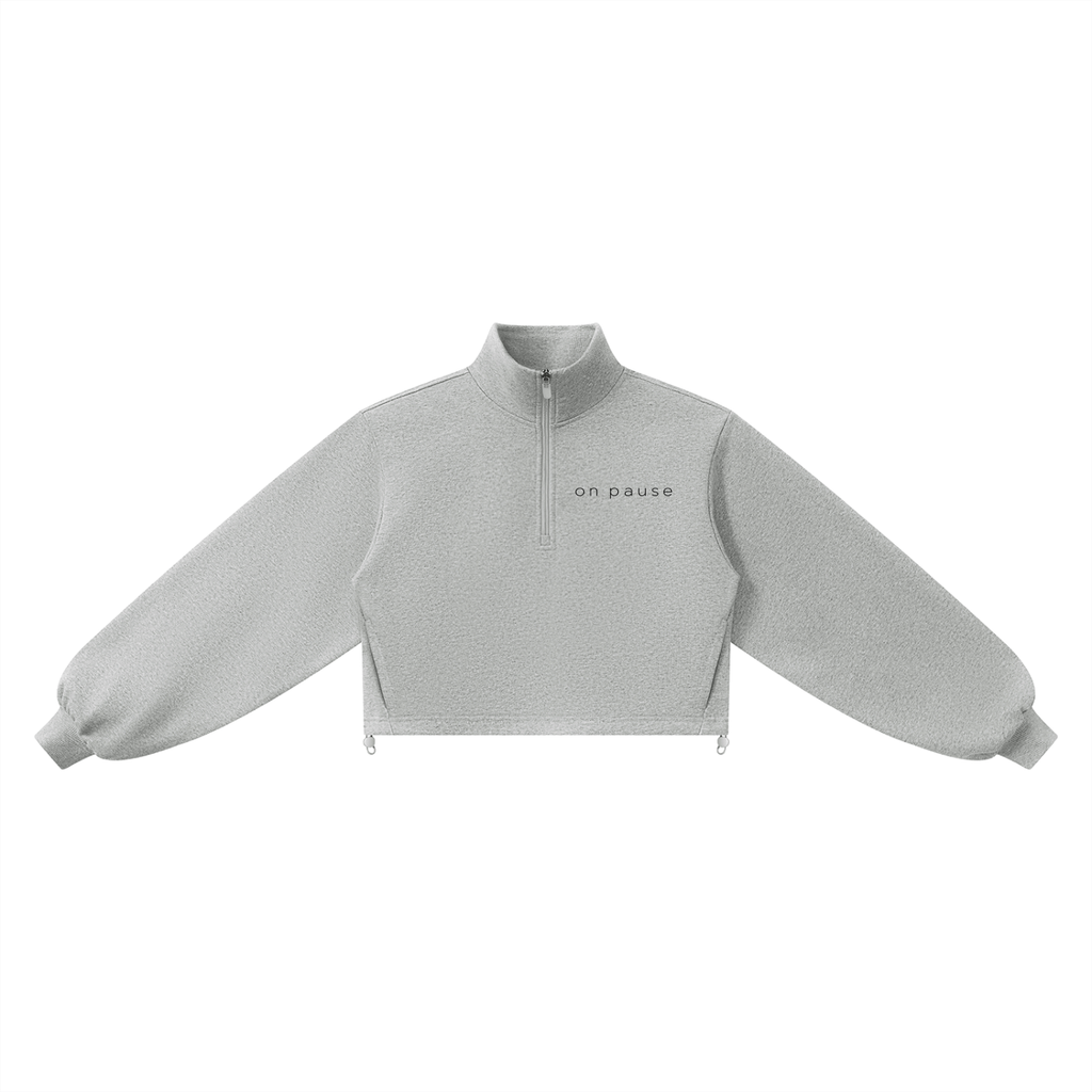 Vivienne mock-neck quarter-zip